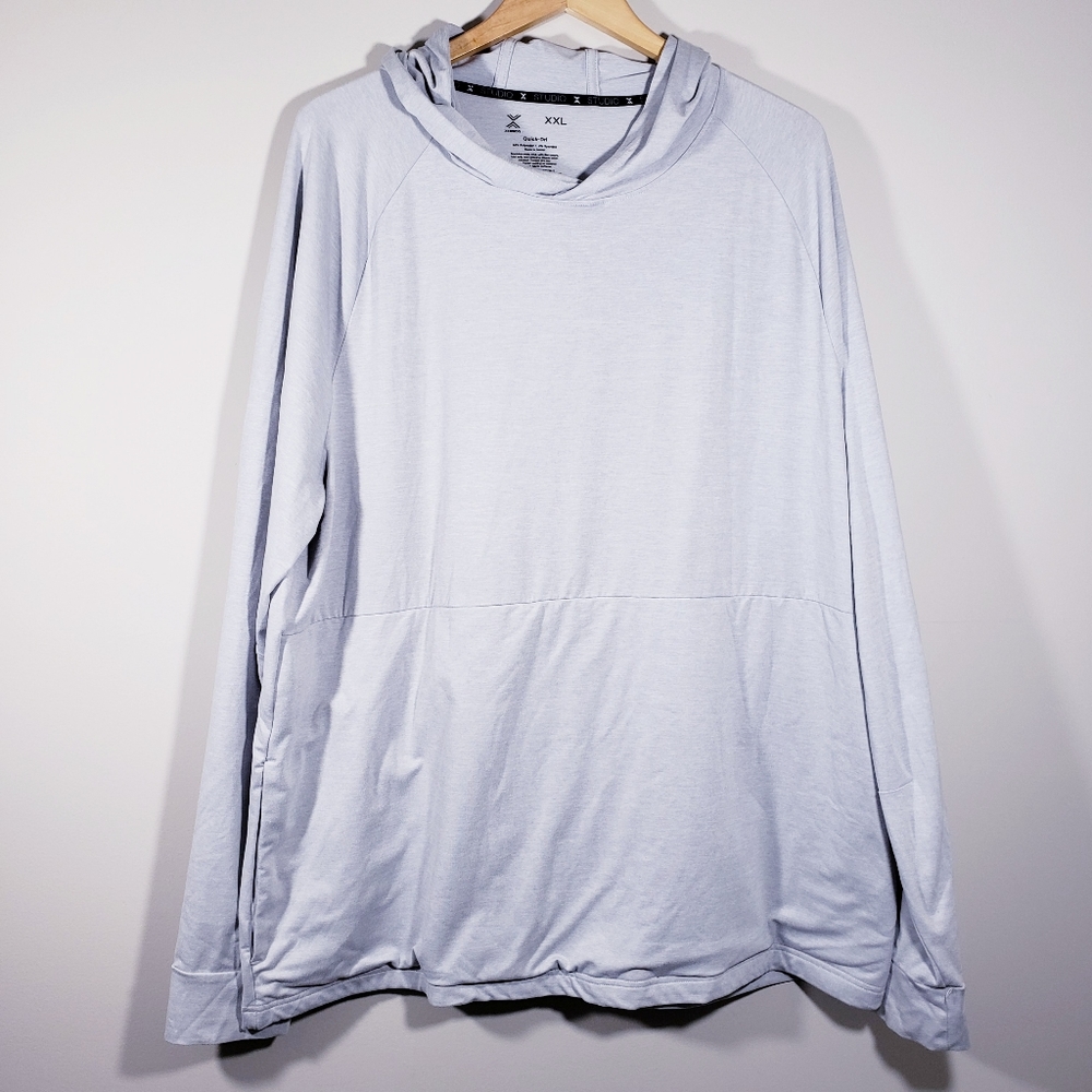 Size 2XL Xersion men hoodie in grey color